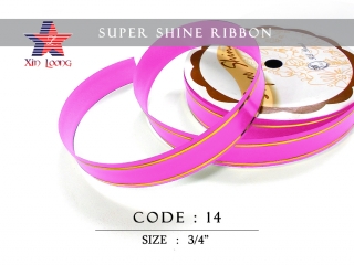 Golden Line Super Shine Ribbon : 3/4 inch